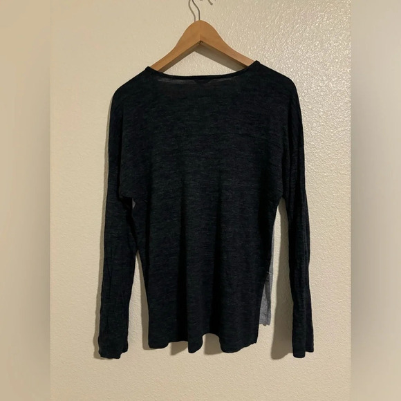 Madewell Color Block Long Sleeve Knit Shirt Size Medium - Picture 4 of 4